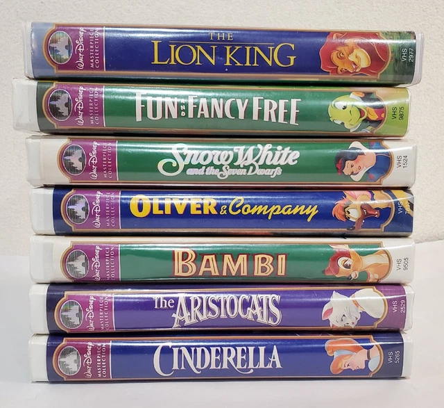 LOT OF 24 Walt Disney VHS Tapes Movies Masterpiece Collection The