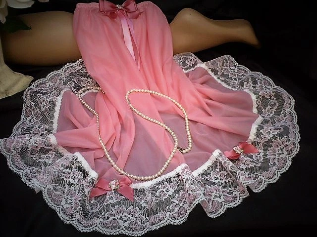 Satin Half Slips SISSY PINK NYLON Half Slip Petticoat Under Skirt