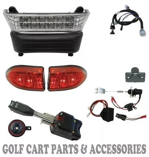 Club Car Precedent Golf Cart  LED Deluxe Head Light Kit (Electric '08.5 -Up)