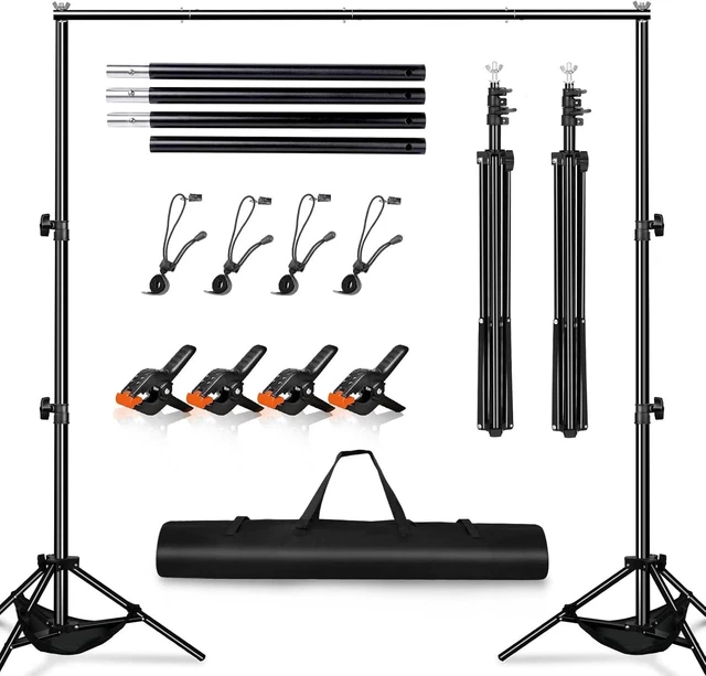 BACKDROP STAND KIT, 3m x 2m(9.8ft by 6.5ft) Photography Background ...
