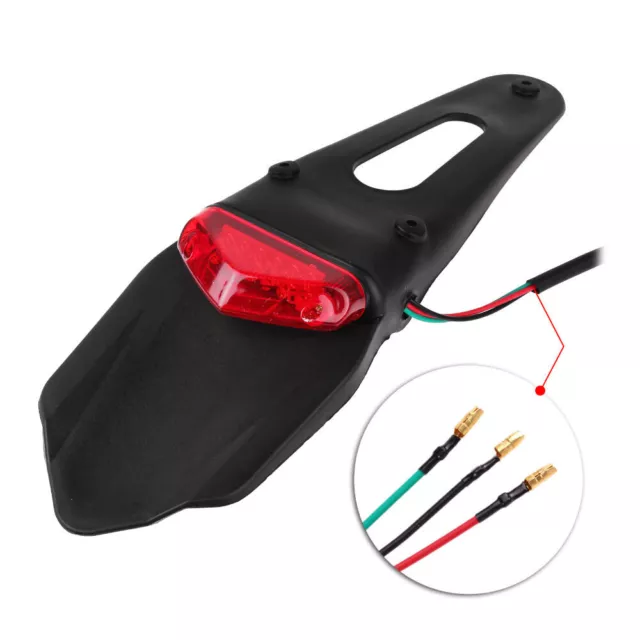 Rear Fender LED Tail Light Brake Lamp Turn Signals for Motorcycle Dirt Bike