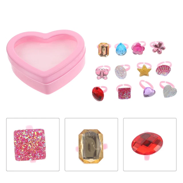 1 Set Kinderringe dekorative kleine kinder schmuck ringeringe Mädchen tun, spie