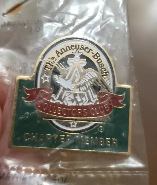 Anheuser Busch Collectors Club Charter Member Lapel Pin