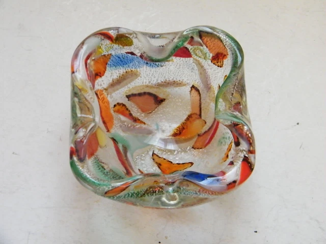 8 Gouttes Vintage Murano – Verre Coloré, Années 1950, Très Bon état