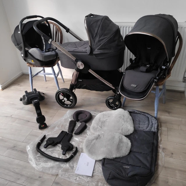 Mamas & Papas Ocarro Kinderwagen Reisesystem Kaschmir Signature Edition DAMPFGEREINIGT