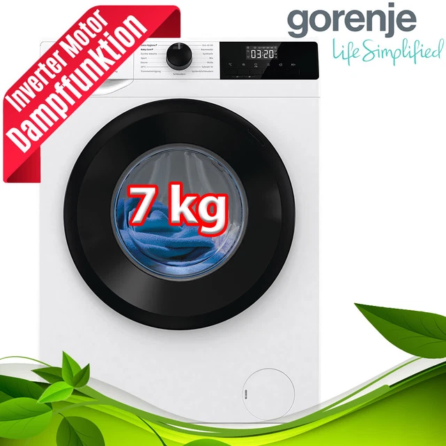 GORENJE WASCHMASCHINE 7 kg Inverter Motor AquaStop 1400 U/min Display