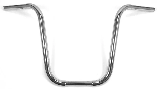 Guidon Moto Zero-Drag-Bars Chromé 22mm - Universel Pour Café Racer Ou Custom