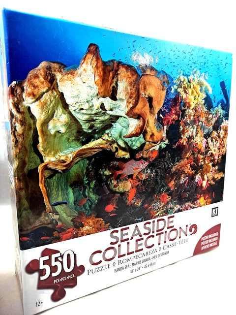 SEASIDE Collection 550 Piece puzzle by KI puzzles New In Box. Poster Included.