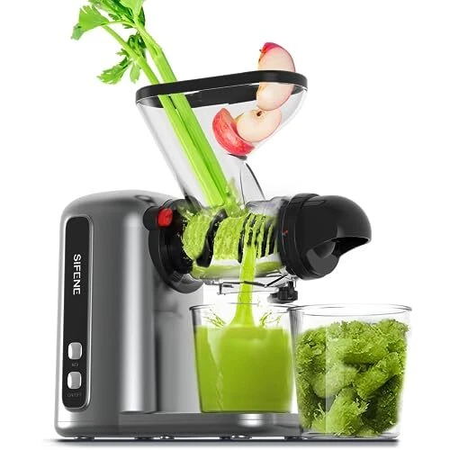 COMPACT COLD PRESS Juicer, SingleServe Slow Masticating Juicer for