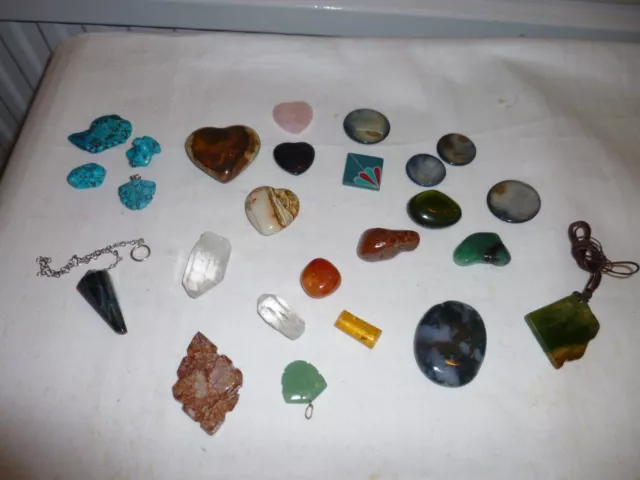 Selection of natural stones Minerals and more