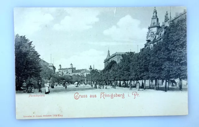 AK Gruss aus KÖNIGSBERG i. Preussen - Paradeplatz 1905 - Ostpreußen