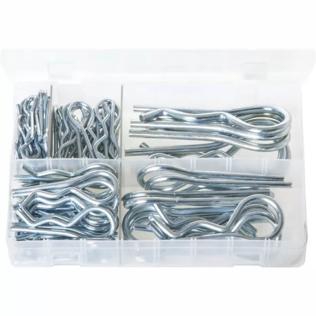 R-Clips. Zinc Plated. Assorted Box. 80 Pieces. AB88N