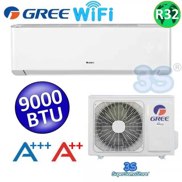 3S Climatiseur Gree Amber R32 9000 Btu 2,5 Kw  Inverter Mono Fixe Mural A+++/A++