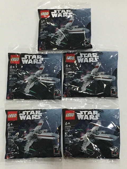 LOT of 5 LEGO 30654 Star Wars X-Wing Starfighter New Sealed Polybag Party Favor
