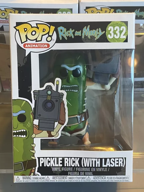 FUNKO POP! Animation: Rick & Morty 332 Pickle Rick (with Laser) Vinyl Figure