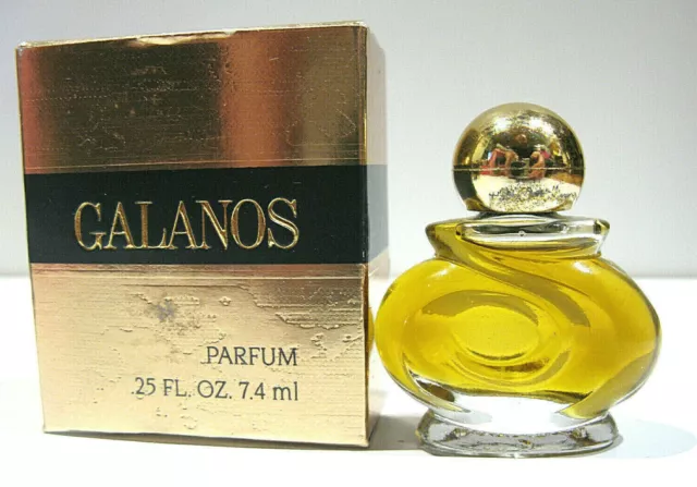 Vintage Miniature Pour Femme Galanos 7,4Ml Parfum Mignon Donna Miniatura Vintage