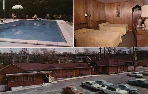 Cincinnati,OH Gateway Lodge Motel Tichnor Hamilton County Ohio Chrome Postcard