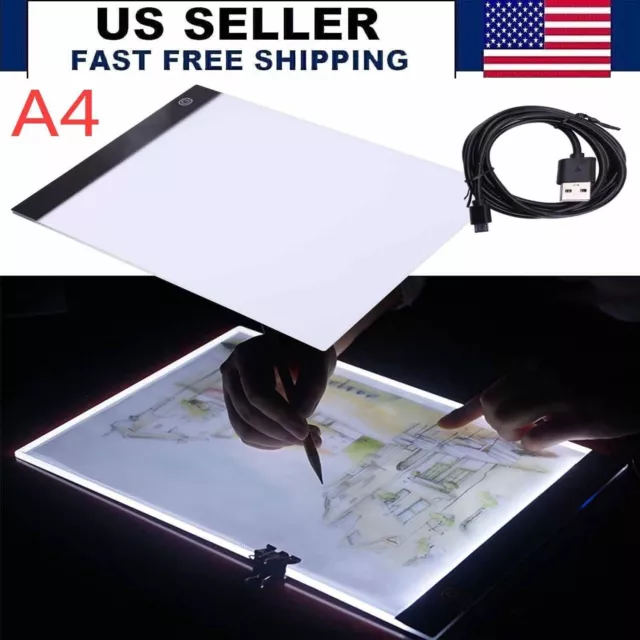 A4 LED Drawing Tracing Board Light Box Tattoo Art Stencil UltraThin Lightbox Pad