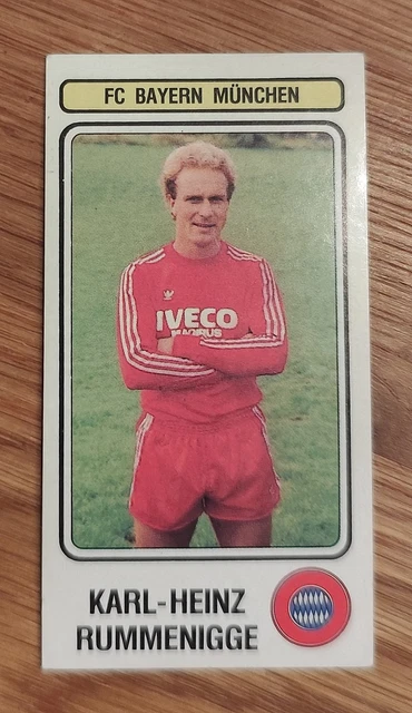 Panini Bundesliga 1981 - Sticker Pailleté Karl-Heinz Rummenigge - Non Collé - Très Bon état