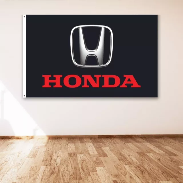 Honda Logo 3x5 ft Banner Car Racing Show Garage Man Cave Wall Sign Flag