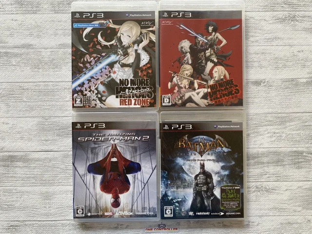 SONY PlayStation 3 PS3 No More Heroes & Spider-Man 2 & Batman set from Japan