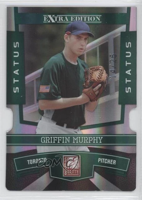 2010 Donruss Elite Extra Edition Status Emerald Die-Cut /25 Griffin Murphy #56