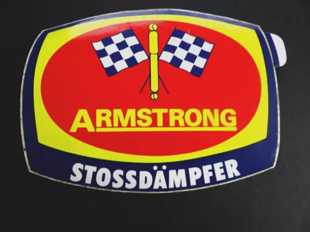 Promotional Stickers Armstrong Shock Motor Sports Workshop 70er Years Oldtimer