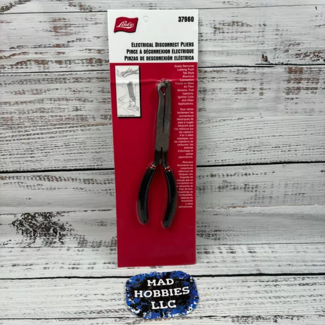 Lisle 37960 Electrical Disconnect Specialty Pliers For Push Tab Style Plugs NEW