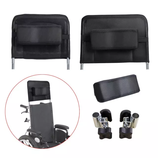Système universel de support d'appui-tête pour fauteuil roulant pour largeur