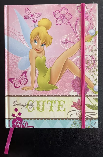 New Lined Journal - Hardcover - Tinkerbell Cover - 6x8 inches - Unused