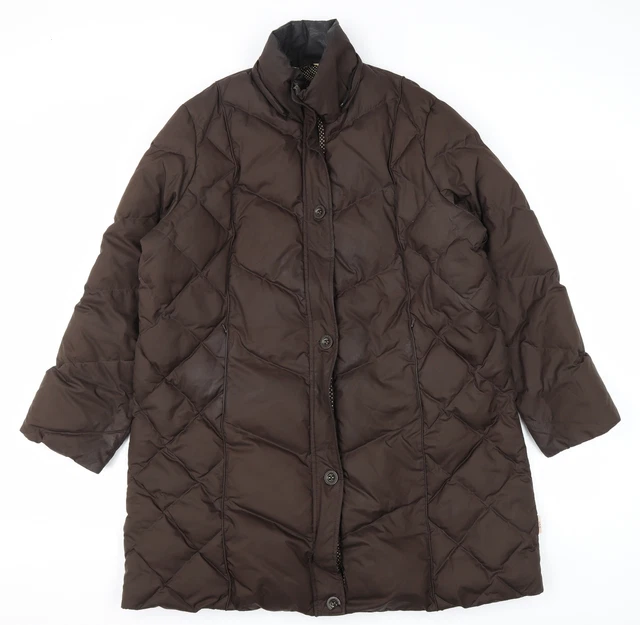 Cappotto trapuntato marrone Marks and Spencer taglia XL cerniera