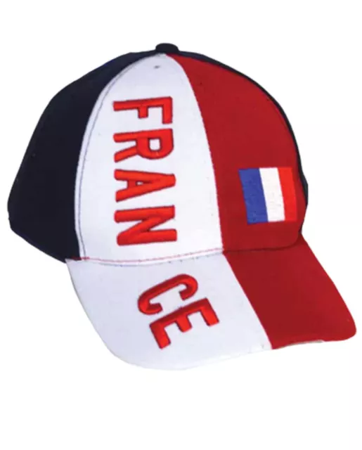 CASQUETTE FRANCE DRAPEAU TRICOLORE équipe de France