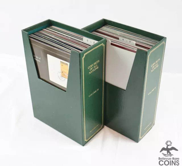 Franklin Mint Coin Sets of All Nations Volumes 3 & 4 w/ Zaire, Djibouti, Poland+