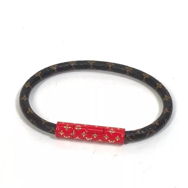 Blooming leather bracelet Louis Vuitton Brown in Leather - 30367693