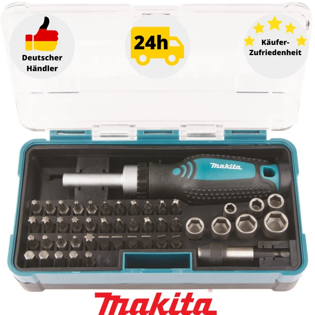 MAKITA B-36170 RATCHET Bit Set 47-Piece with Ratchet Screwdriver Bitset ...