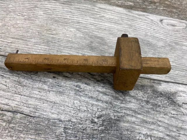 Vintage STANLEY No. 61 Wood Mortise Scribe Gauge Measuring Tool hand tool
