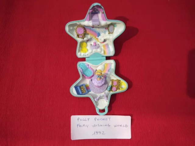 COMPLETO Polly Pocket Fairy Wishing World - Bluebird Toys 1992