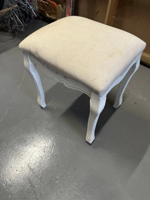 DUNELM TOULOUSE DRESSING table stool chair shabby chic cream