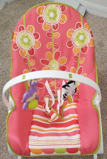 Fisher Price Infant to Toddler Rocker-Pink Floral Confetti