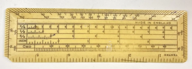 Antic Calculation Ruler ANTIQUE RULER ~ Scale Rule ~ Marked “CHO” £3.89 - PicClick UK