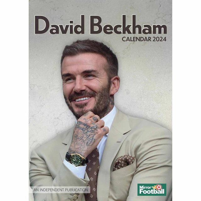 DAVID BECKHAM A3 Calendar 2025 Football Month To View £10.99