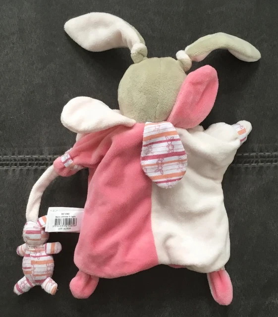 Doudou Marionnette lapin rose Célestine DC1060 Doudou et Compagnie 2