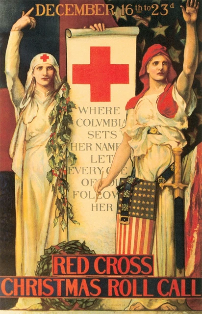 WWI 'Buy War Bonds' Nurses Vintage Style World War I Poster 48x36 inch
