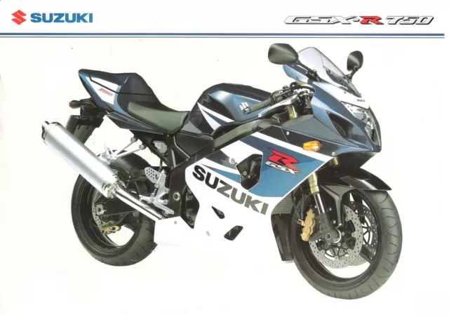 Suzuki GSXR750 UK sales brochure GSXR750 GSXR750K5 2005 model