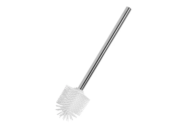 WENKO HAUSRAT WC-Bürste Edelstahl/Silikonkopf 7,5cm weiß