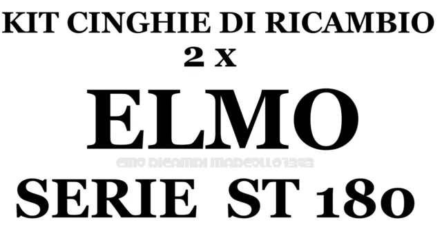 ★ KIT CINGHIE DI RICAMBIO 2 x PROIETTORE SUPER 8 mm ELMO ST 180 EM-M-MO ★