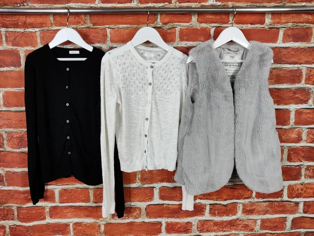 Pacchetto Ragazze Età 10-11 Anni Next M&S Soffice Gilet Giacca A Maglia Cardigan 146Cm