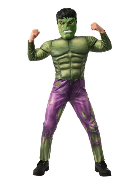 Hulk de luxe Kostüm Rubies Muskeln +Maske Superhelden Kinder Jungen Avengers