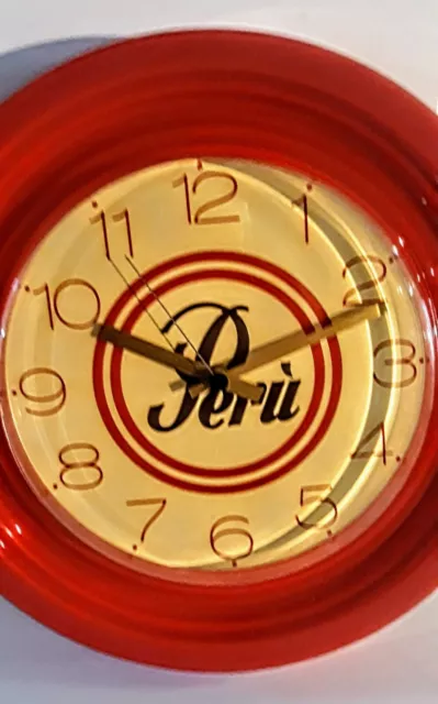 Caffe' PERU' orologio muro come nuovo vintage modernariato