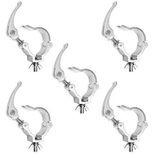 5 Pack BORYLI 2 Inch Quick ReleaseQuick Lock DJ Stage Lighting Clamps Truss C...